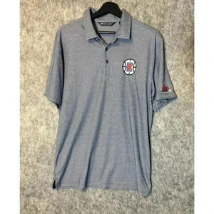 Travis Mathew Los Angeles Clipper Coors Light Gray Polo Large